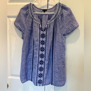 Talbots blue top